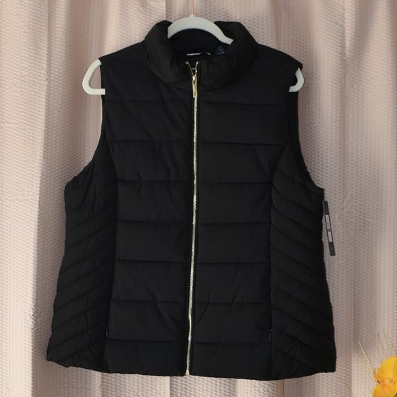 NWT Tommy Hilfiger Women's Full Zip Puffer Vest XL - Picture 1 of 10